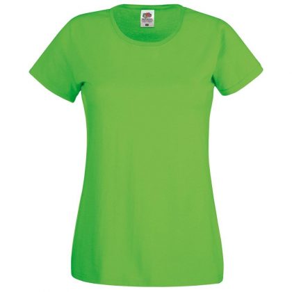 Damska Koszulka Lady-fit Original Fruit Of The Loom - T-shirt - 145g/m² - Kolor Limonkowy sklep BHP