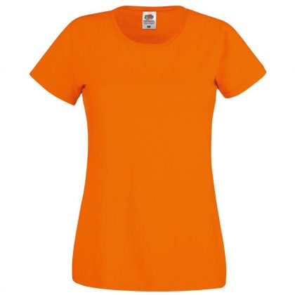 Damska Koszulka Lady-fit Original Fruit Of The Loom - T-shirt - 145g/m² - Kolor Pomarańczowy sklep BHP