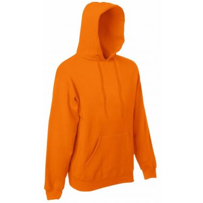 Męska Klasyczna Bluza z Kapturem - Kangurka - Fruit Of The Loom - 280gm/m² - Kolor Pomarańczowy sklep BHP