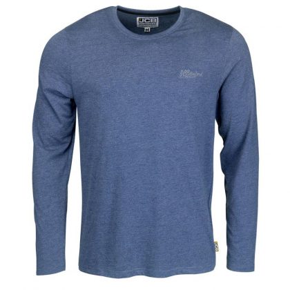 Niebieska Koszulka Jcb Trade z Długim Rękawem - 180gsm - t-shirt sklep BHP