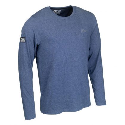 Niebieska Koszulka Jcb Trade z Długim Rękawem - 180gsm - t-shirt sklep BHP