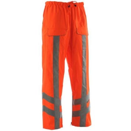 Wodoodporne spodnie Hi-Vis koloru pomarańczowego Pulsar - EN471 EN343 & GO/RT 3279 - PR503 sklep BHP