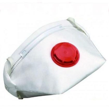 Składana maska ochronna jednokrotnego użytku Delta P3 posiadająca zawór - FFP3 - EN 149: 2001 FFP3 sklep BHP
