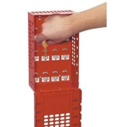 Przenośne pudełko zamków Masterlock Light Tight ™ czerwona grupa - możliwy montaż na ścianie - 503RED