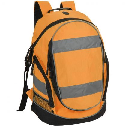 Shugon Hi-Viz Pomarańczowy plecak 23 litry pojemności z  paskami odblaskowymi na wszystkich 4 stronach - SH8001 sklep BHP