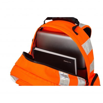 Pomarańczowy plecak z odblaskami Pulsarail - GO / RT 3279 RIS-3279 - PR532 sklep BHP