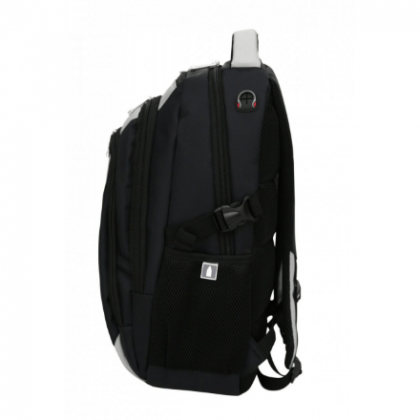 Plecak koloru szarego z kieszenią na laptopa - wodoodporny - 20 x 45 x 20cm - BB801-BG sklep BHP