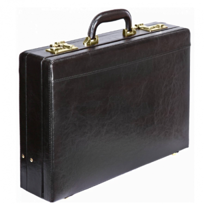 Budżetowa walizka posiadająca zaczep o kolorze czarnym - 44,5 x 32 x 11 cm - HQ05-AB