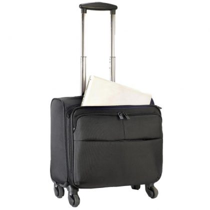 Biznesowa walizka na kółkach z torbą na laptopa - nadaje się do luku bagażowego - SH6806