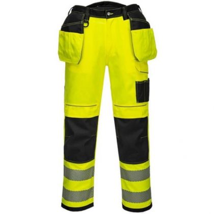 Spodnie robocze Portwest dwu kolorowe żółto-czarne - T501YBR