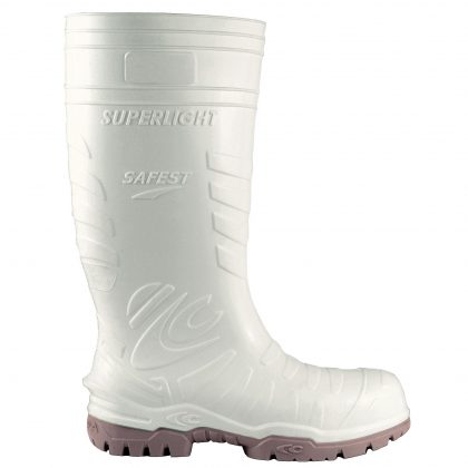 Najbardziej bezpieczne buty ochronne Cofra PU Wellington - białe - EN ISO 20345 S5 CI SRC