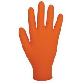 Pomarańczowe rękawice jednorazowego użytku nitrylowe - bez pudru - Polyco GL200 - 100 szt