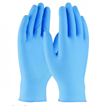 Nitrylowe bezpieczne dla żywności niebieskie jednorazowe rękawiczki NOVA - EN374-1 EN374-5 i EN420 - 100szt