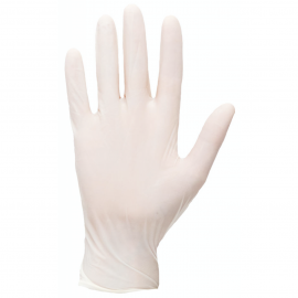 Jednorazowe rękawiczki lateksowe bezpudrowe A915 CE - białe - 100 szt. - A915WHR