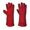 Czerwone rękawice spawalnicze Portwest A500 - EN 420 EN 388 EN 407 EN 12477 Typ A - A500RER