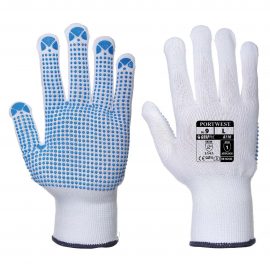 Białe rękawiczki robocze Portwest - EN388 (2141) - A110WBR