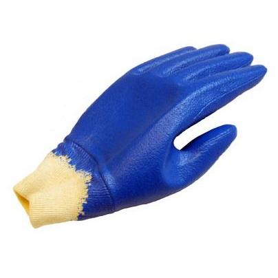 Wykrywalne robocze rękawice nitrylowe w pełni powlekane  - tkane mankiety - EN388 (3121) - A101-T017-S106-PP