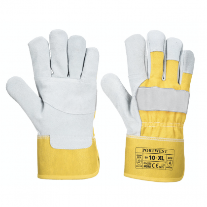 Robocze rękawice premium Portewest A220 - Żółte - EN420 EN388 ANSI Poziom ścieralności 4 - A220YERXL