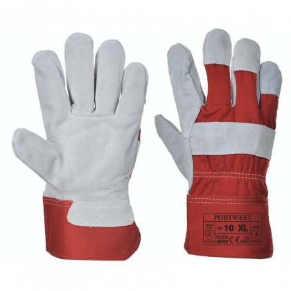 Rękawice robocze klasy premium Portwest A220 - Czerwone - EN420 EN388 ANSI Poziom ścieralności 4